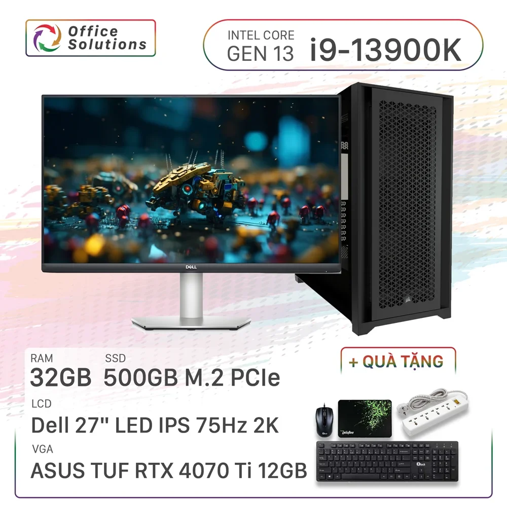 Máy Tính Đồ Họa Cao Cấp (i9/32GB/500GB/RTX 4070Ti)