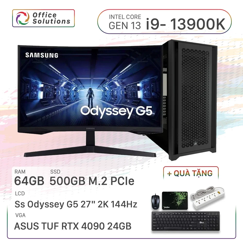 Máy Tính Đồ Họa Cao Cấp (i9/64GB/500GB/RTX 4090)