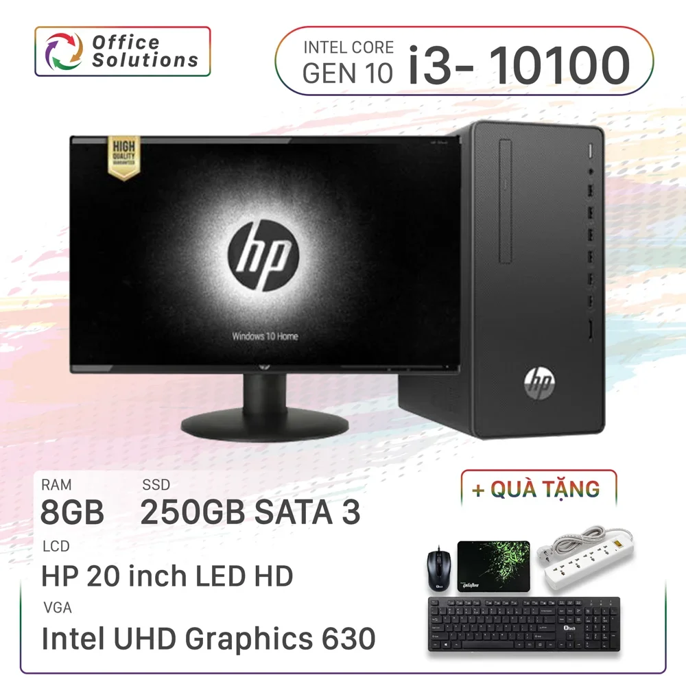 Máy Tính Để Bàn HP Giá Rẻ (i3-10100/8GB/250GB)