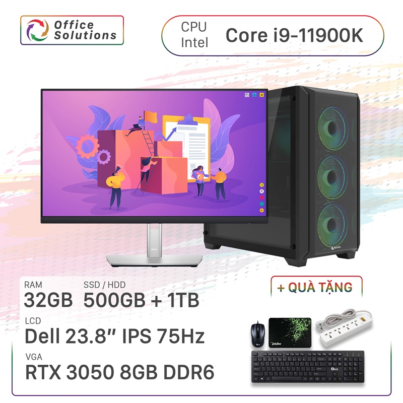 Máy Tính Đồ Họa Cao Cấp (i9/32GB/500GB/RTX 3050)