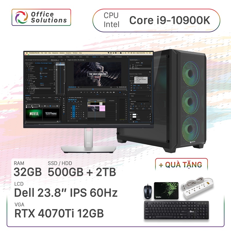 Máy Tính Đồ Họa Cao Cấp (i9/32GB/500GB/RTX 4070 Ti)