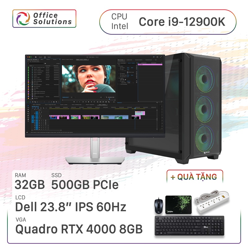 Máy Tính Đồ Họa Cao Cấp (i9/32GB/500GB/RTX 4000)