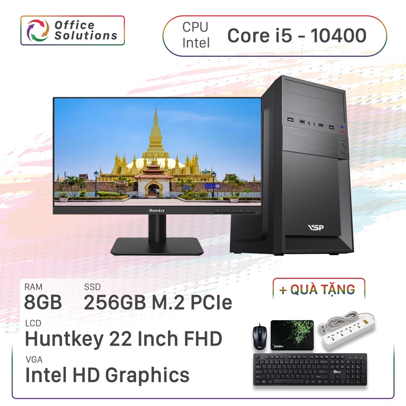 Máy Tính Văn Phòng Giá Rẻ (i5-10400/8GB/256GB/22)