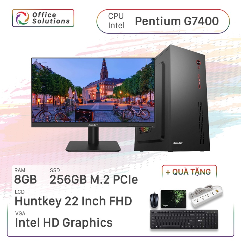 Máy Tính Văn Phòng Giá Rẻ (G7400/8GB/256GB/22)