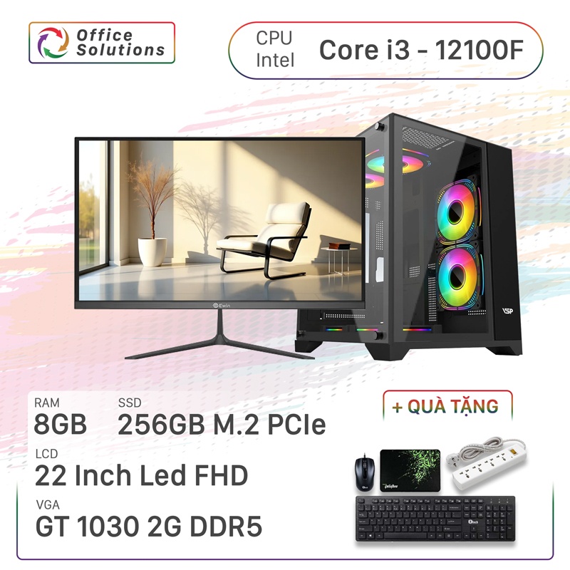 Máy Tính Đồ Họa Giá Rẻ (i3/8GB/256GB/GT 1030)