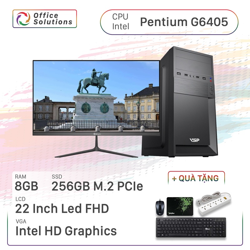 Máy Tính Văn Phòng Giá Rẻ (G6405/8GB/256GB/22)