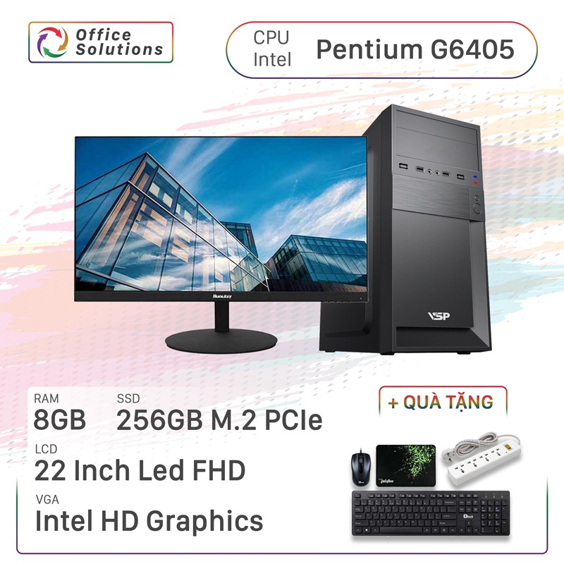 Máy Tính Văn Phòng Giá Rẻ (G6405/8GB/256GB/22)