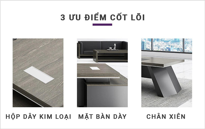 Ưu điểm bàn giám đốc OS-BGD23