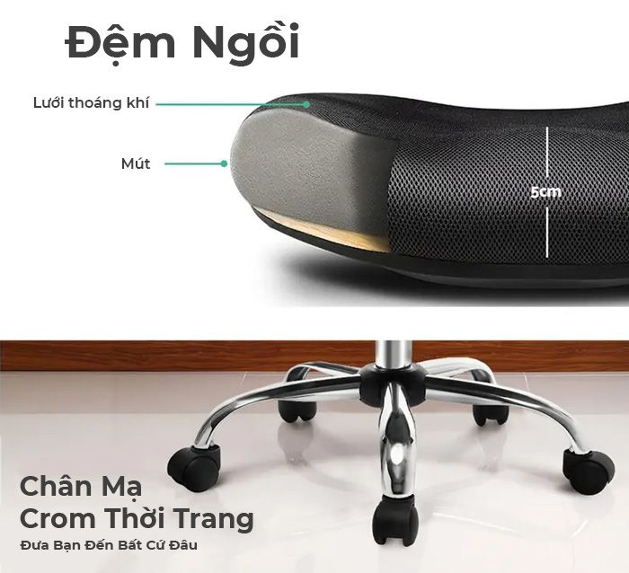 Đệm ngồi và chân ghế TP4