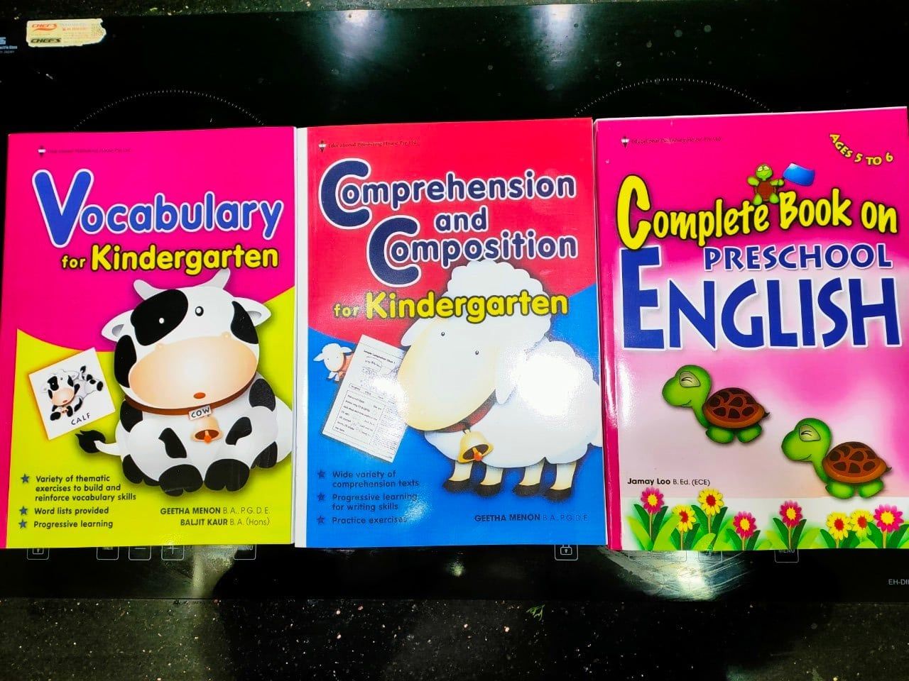 Vocabulary for Kindergarten (Bò), Complete Book on Preschool E (Rùa), Kinder garten complete comprehension (Cừu)-duoc-ban-tai-Nhà sách Hạnh Phúc