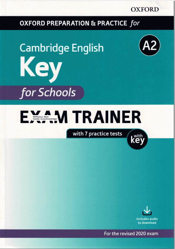 OXFORD A2 KEY EXAM TRAINER  in đen trắng-duoc-ban-tai-Nhà sách Hạnh Phúc