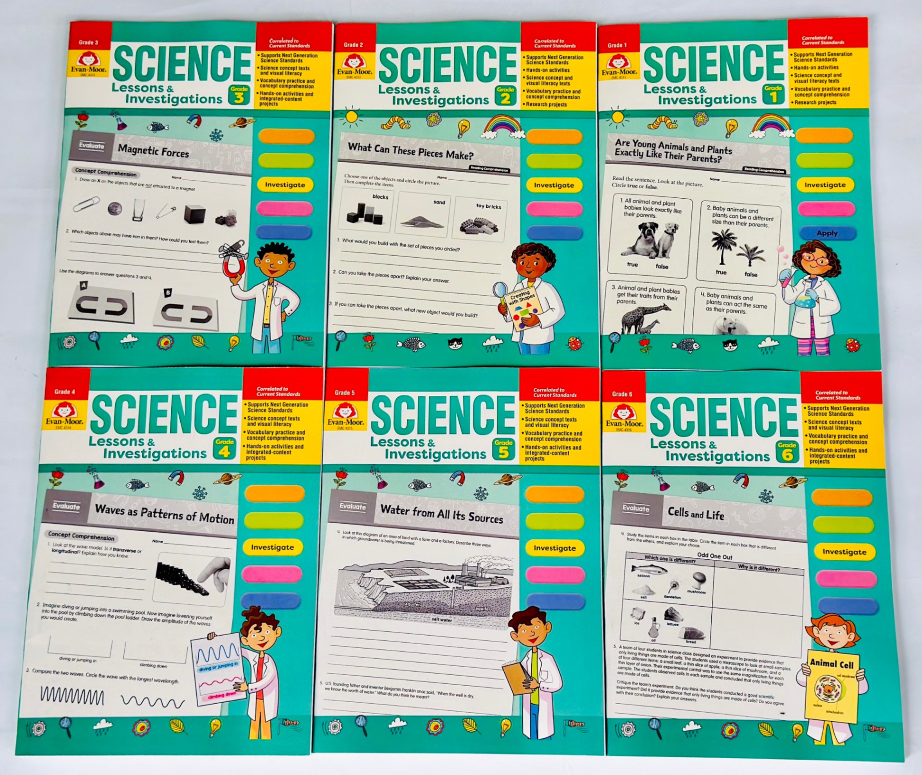 Science Lessons & Investigations (Grade 1 - 6 ) - Evan Moor-duoc-ban-tai-Nhà sách Hạnh Phúc