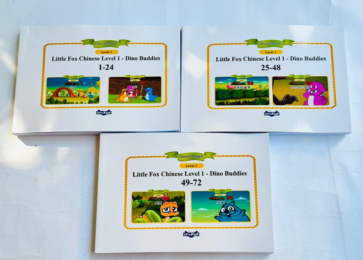 Little Fox Chinese Level 1 - Dino Buddies chia 3 quyển-duoc-ban-tai-Nhà sách Hạnh Phúc