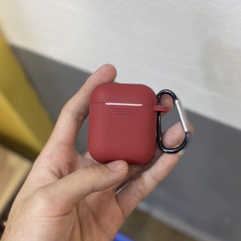 Ốp airpod Đỏ mận-PK19113