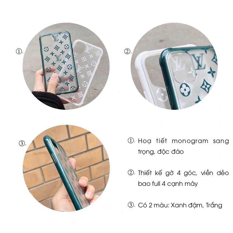 Ốp LV Trắng Xanh