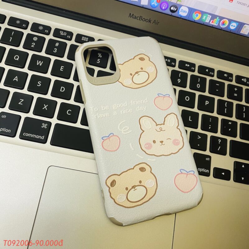 iPhone 11 - Ốp Baby Bear Xanh