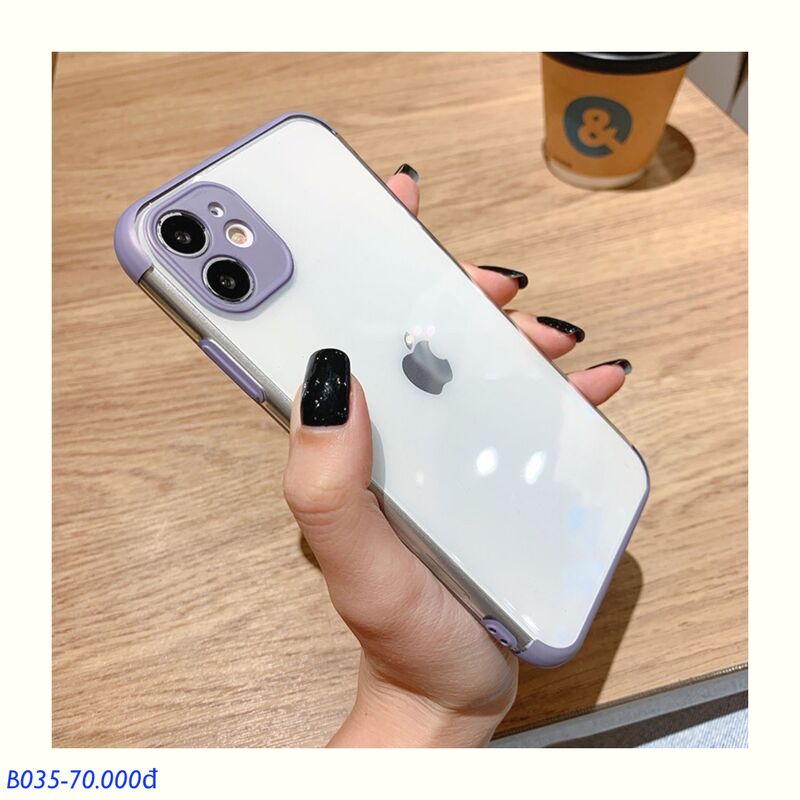 Ốp viền silicon bảo vệ camera - Tím - iPhone 11