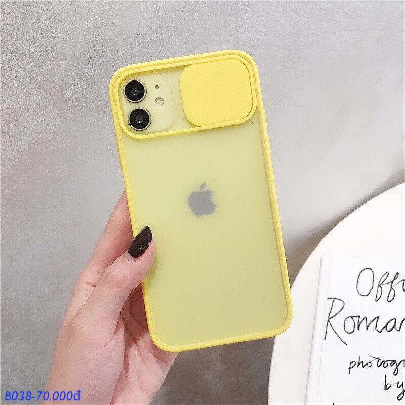 Ốp Trượt cam nhám - Vàng - iPhone 11