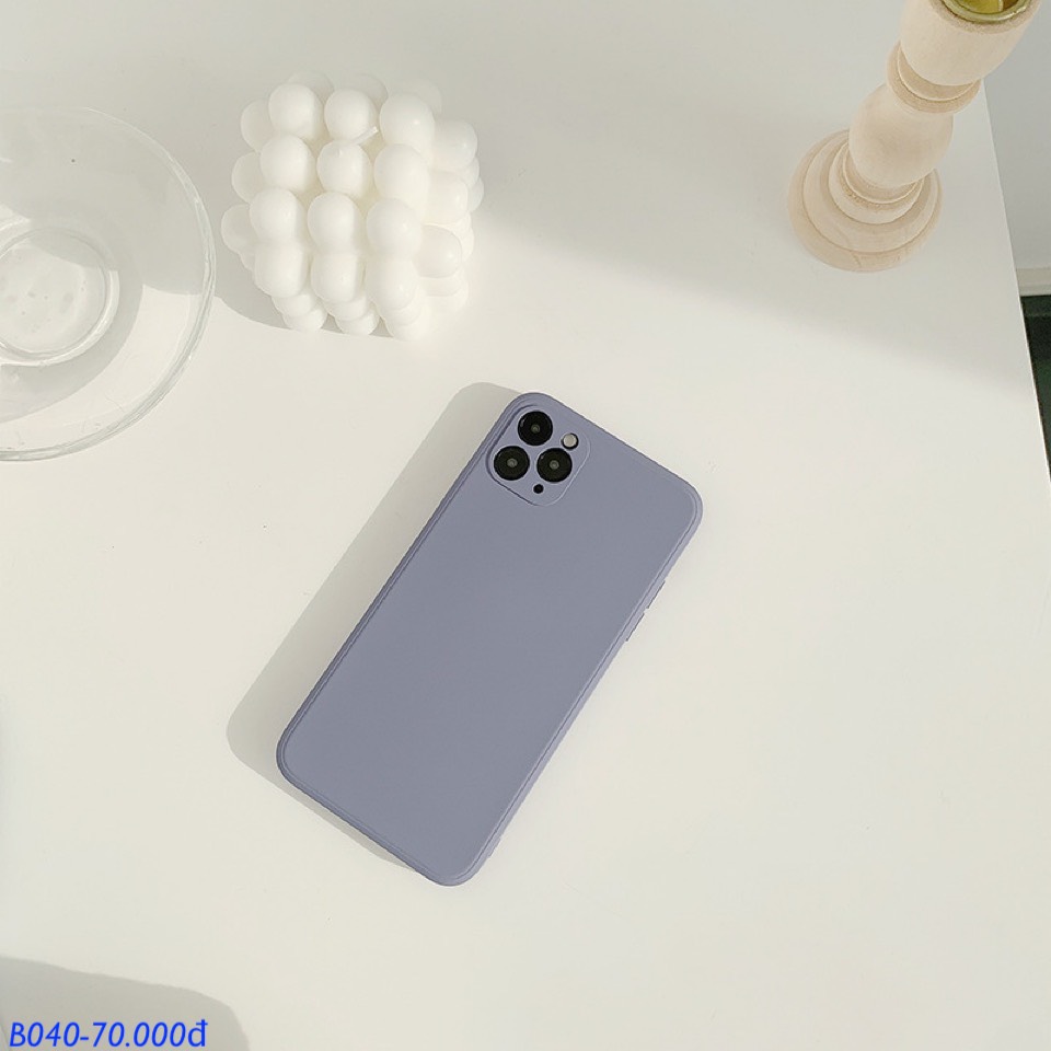 Ốp Silicon Pastel Trơn mịn - Xám - 6/6s Plus