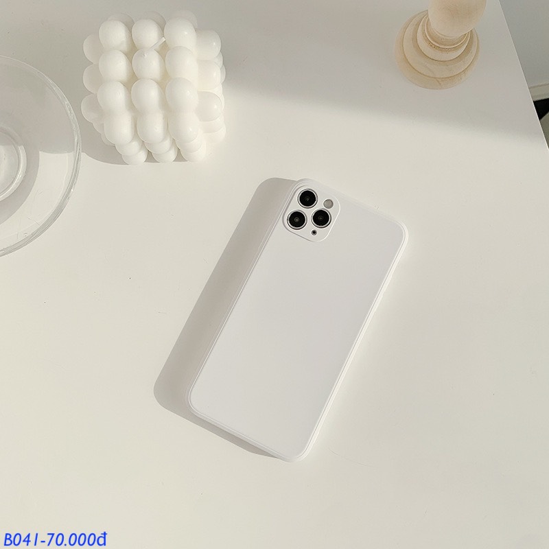 Ốp Silicon Pastel Trơn mịn - Trắng - XsMax