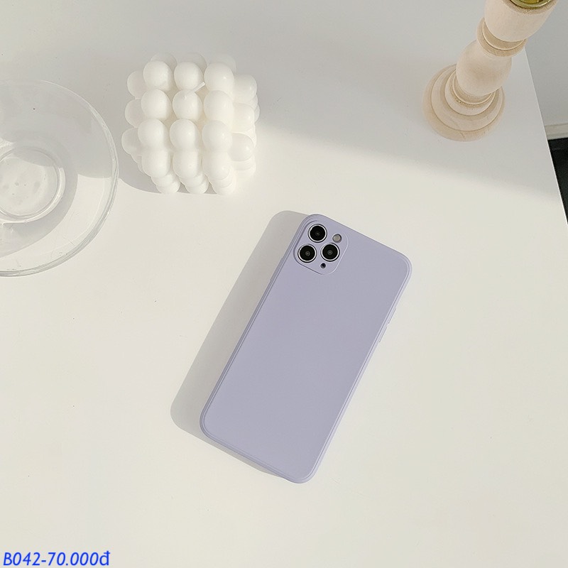 Ốp Silicon Pastel Trơn mịn - Tím - 6/6s Plus