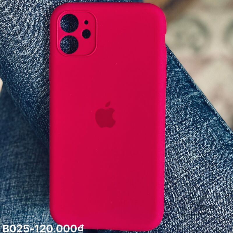 Ốp táo chống bẩn đỏ mận - IPHONE Xr