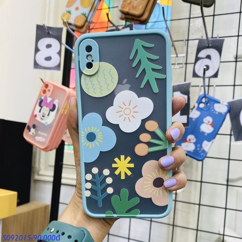 7/8 Plus - Ốp Hoa lá cành - Xanh Ngọc
