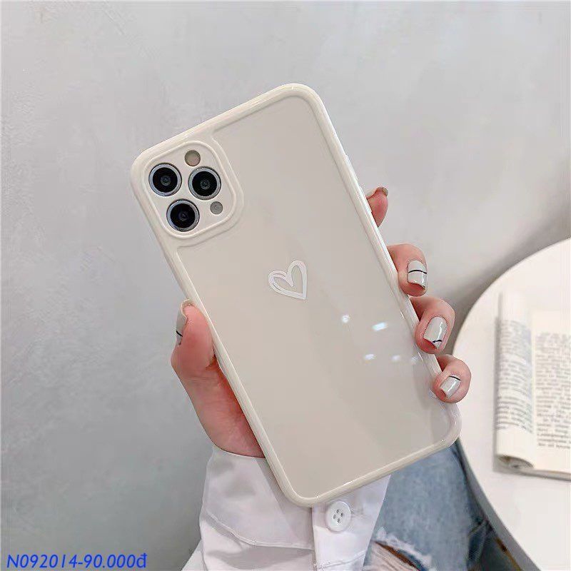 7/8 Plus - Ốp Tim Xanh Trắng Xám - Trắng