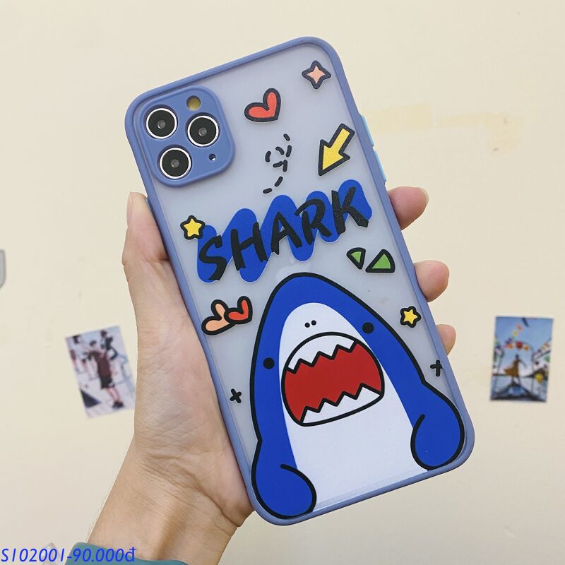 6/6s - Ốp Cá Mập Viền Xám