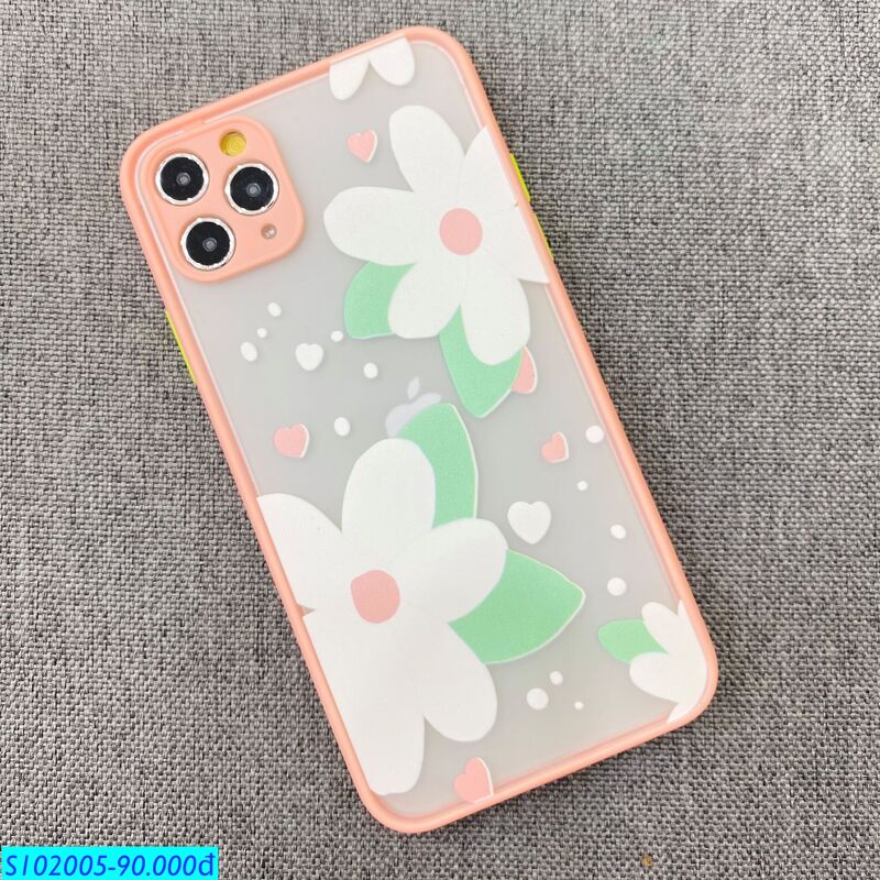 7/8 Plus-Ốp Hoa Lá Hồng Tím - Hồng