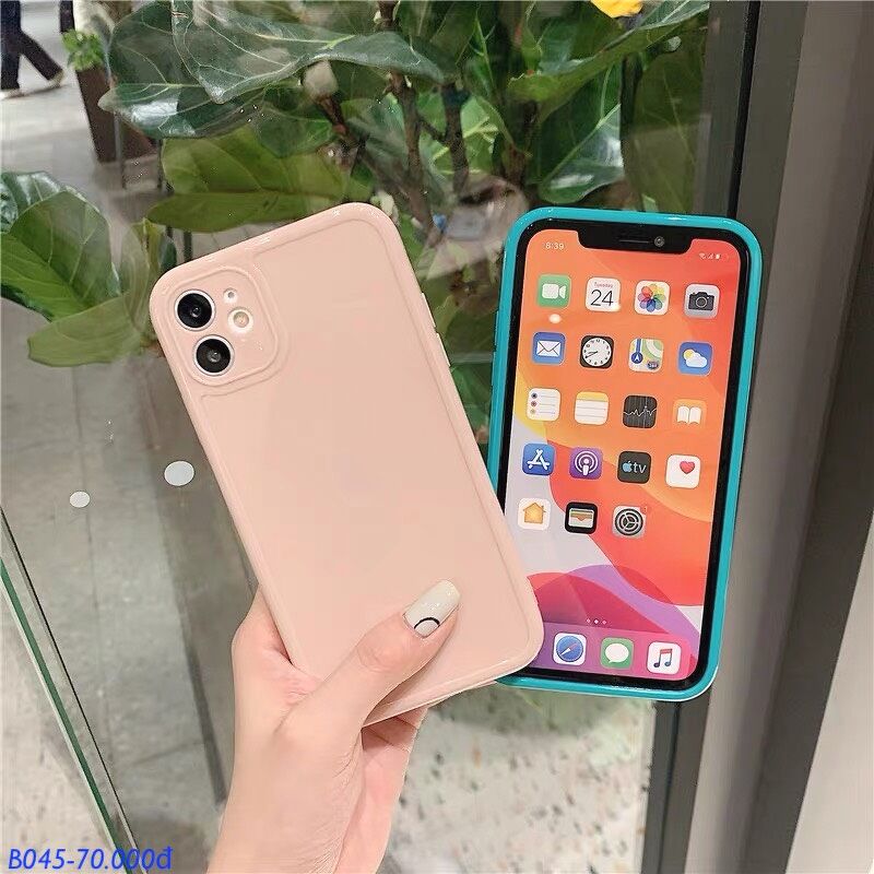 11 Pro - Ốp Silicon trơn chống va đập - Hồng