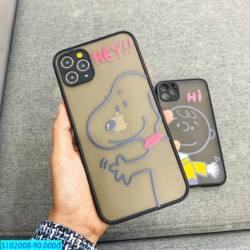 7/8 Plus - Ốp Chú Chó Silicon Viền Đen