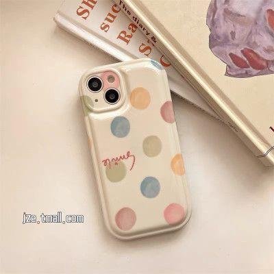 Ốp Chấm bi Trắng - iPhone Xsmax