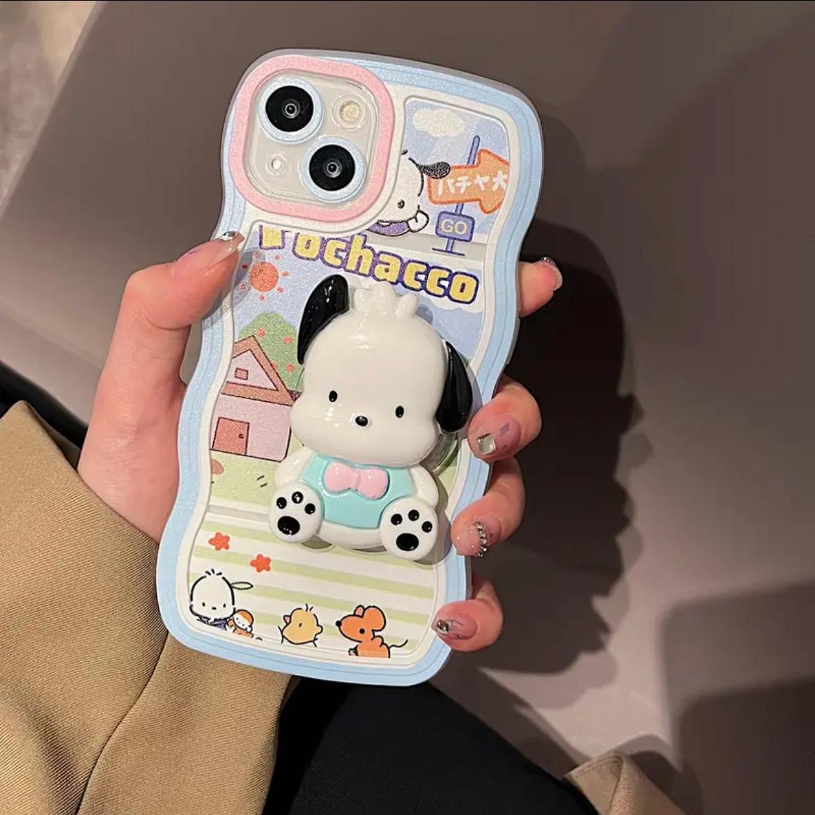 Ốp Pochacco kèm pop