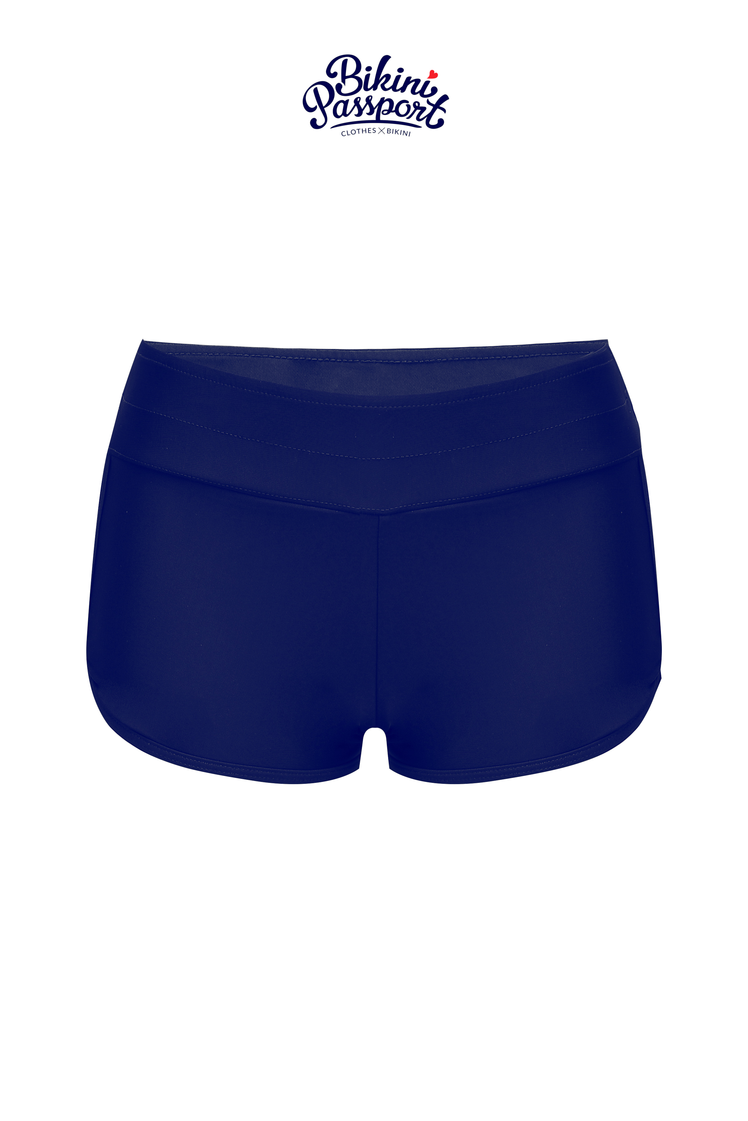 Quần bơi Nữ BIKINI PASSPORT kiểu Quần kín đùi - màu Xanh Navy