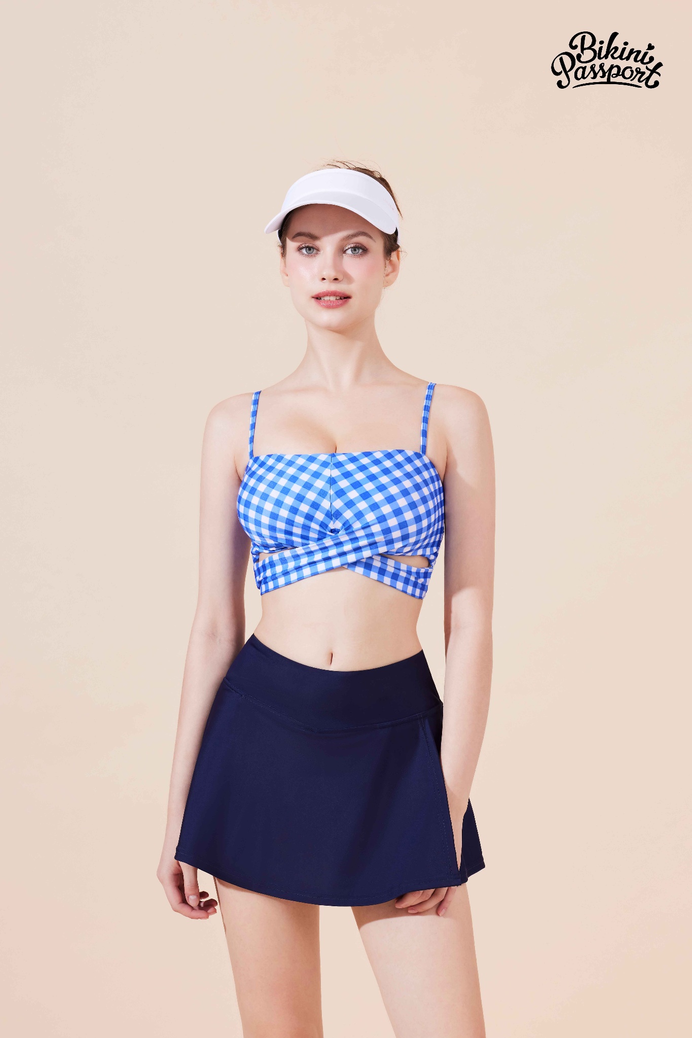 Áo bơi lẻ croptop hai dây - Caro