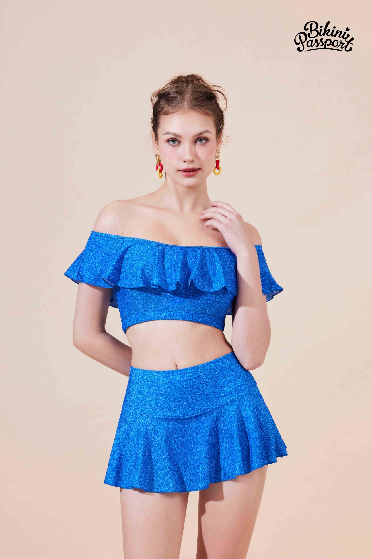 Đồ bơi BIKINI PASSPORT hai mảnh bèo rũ - Xanh