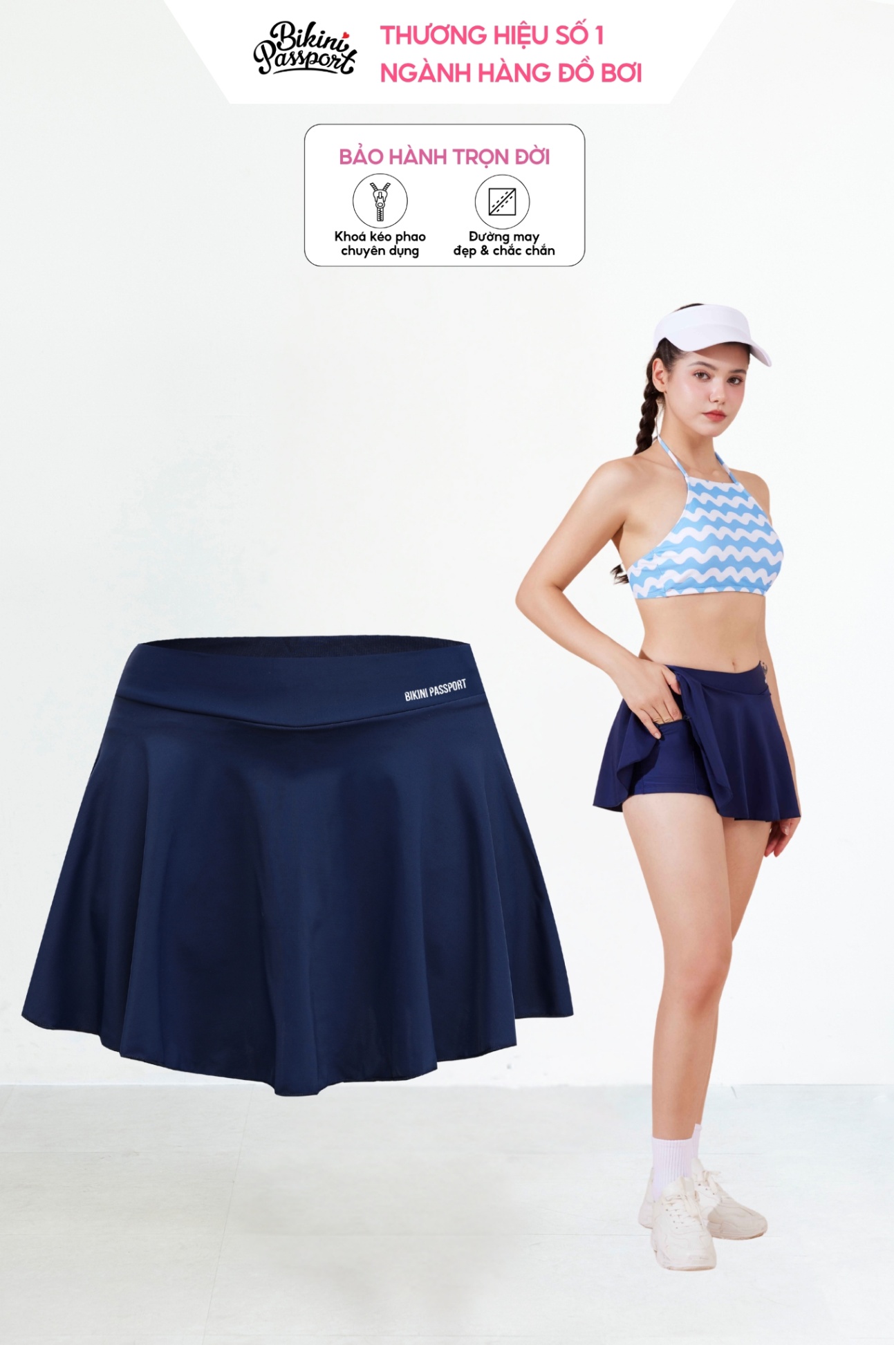 Váy lẻ - Xanh navy