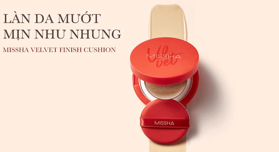 Phấn Nước Kiềm Dầu Missha Velvet Cushion 15gr - ĐỎ