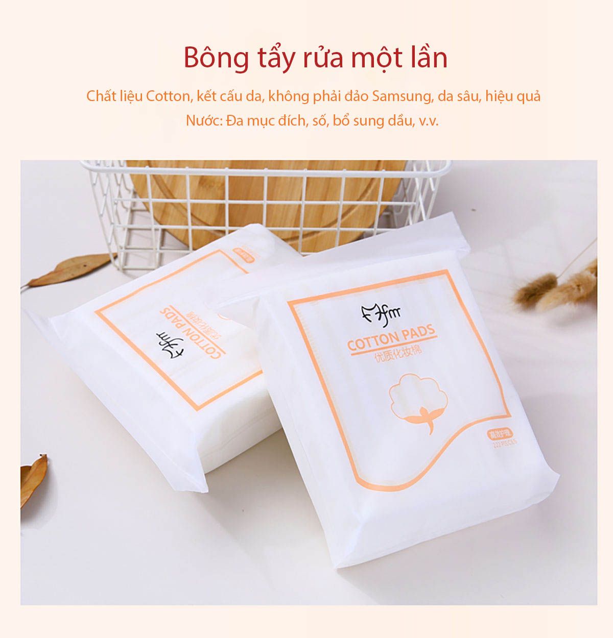 Bông tẩy trang Contton Pad gói 222 miếng