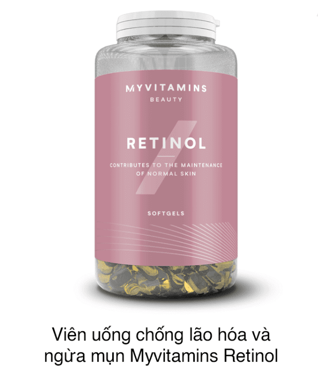 VIÊN UỐNG CHỐNG LÃO HÓA VÀ NGỪA MỤN MYVITAMINS RETINOL (90 VIÊN)