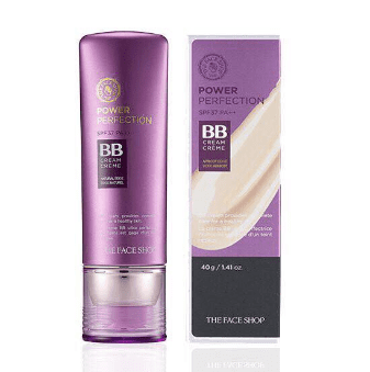 Kem nền BB tím the face shop Power Perfection BB Cream 40gr