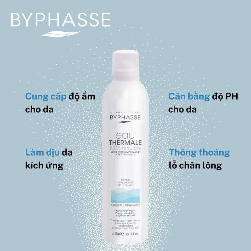 Xịt khoáng Byphasse Eau Thermale 100% Naturelle 300ml