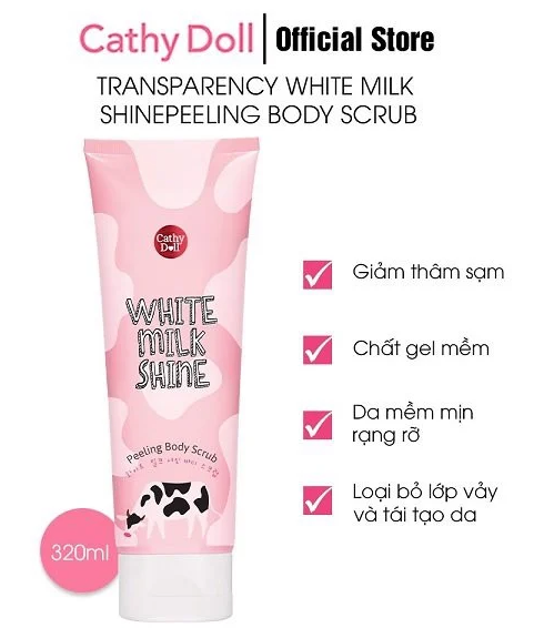 tẩy da chết sữa bò Cathy Doll  320ml