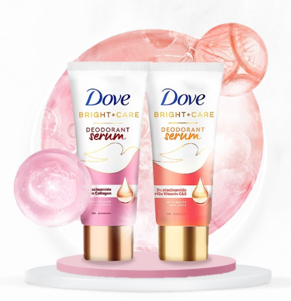 Khử Mùi Dove Dry Serum Collagen & Vitamin B3 Sáng Mịn Đều Màu 40ml