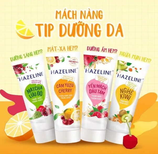 Sữa rửa mặt HAZELINE chiết xuất thiên nhiên 100gr