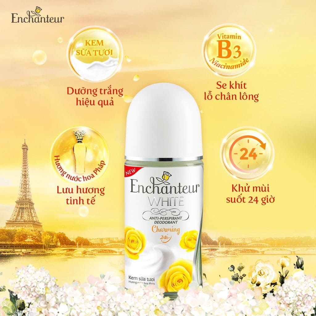 Lăn Khử Mùi Enchanteur 50ml (nước trong)