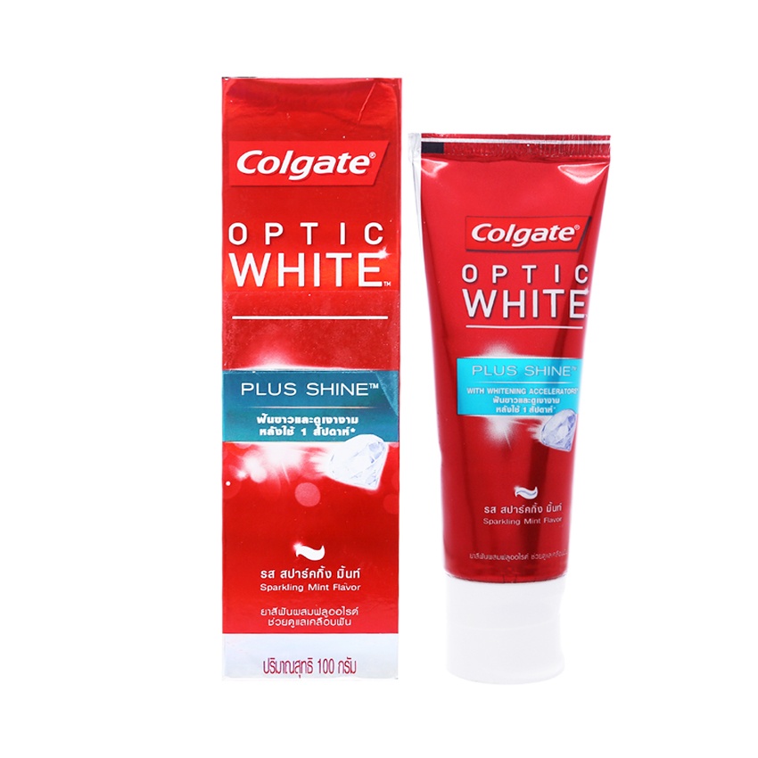 Kem đánh răng Colgate Optic White Plus Shine 100g