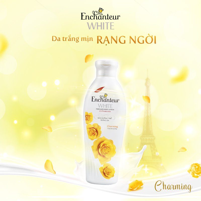 Sữa Dưỡng Thể Trắng Da Enchanteur Charming 200gr