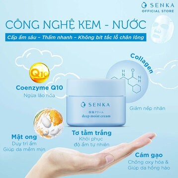 Kem Dưỡng Senka Cấp Ẩm Chuyên Sâu 50g